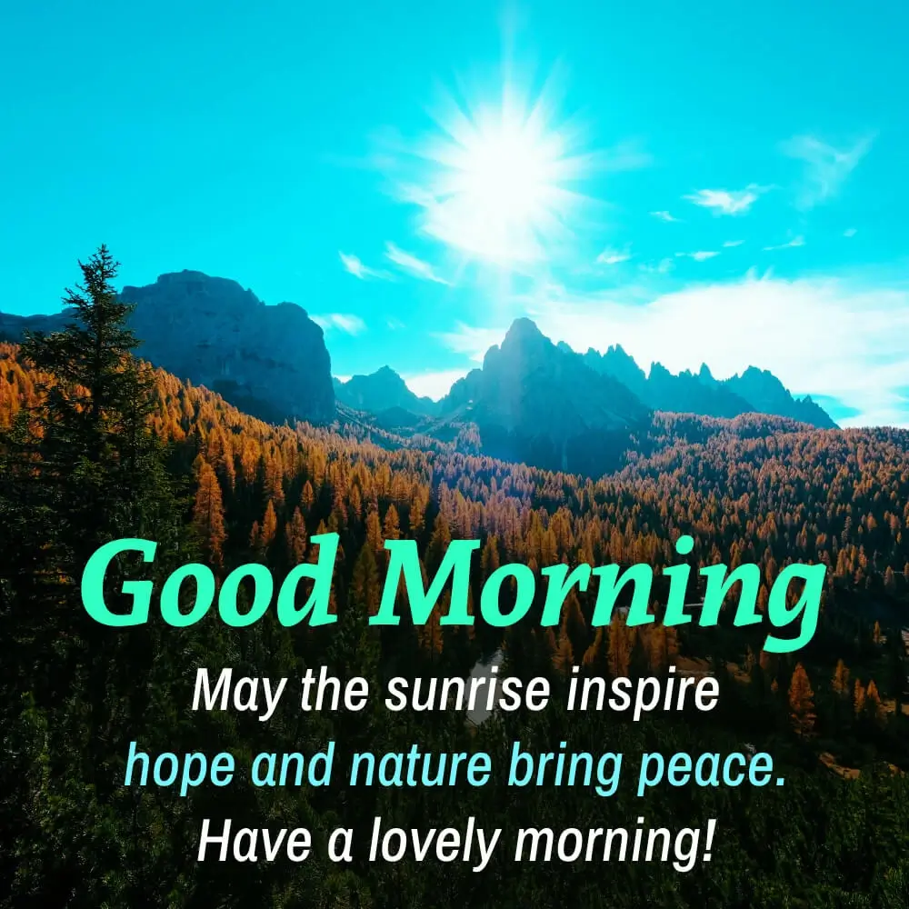 Good Morning Images With Nature