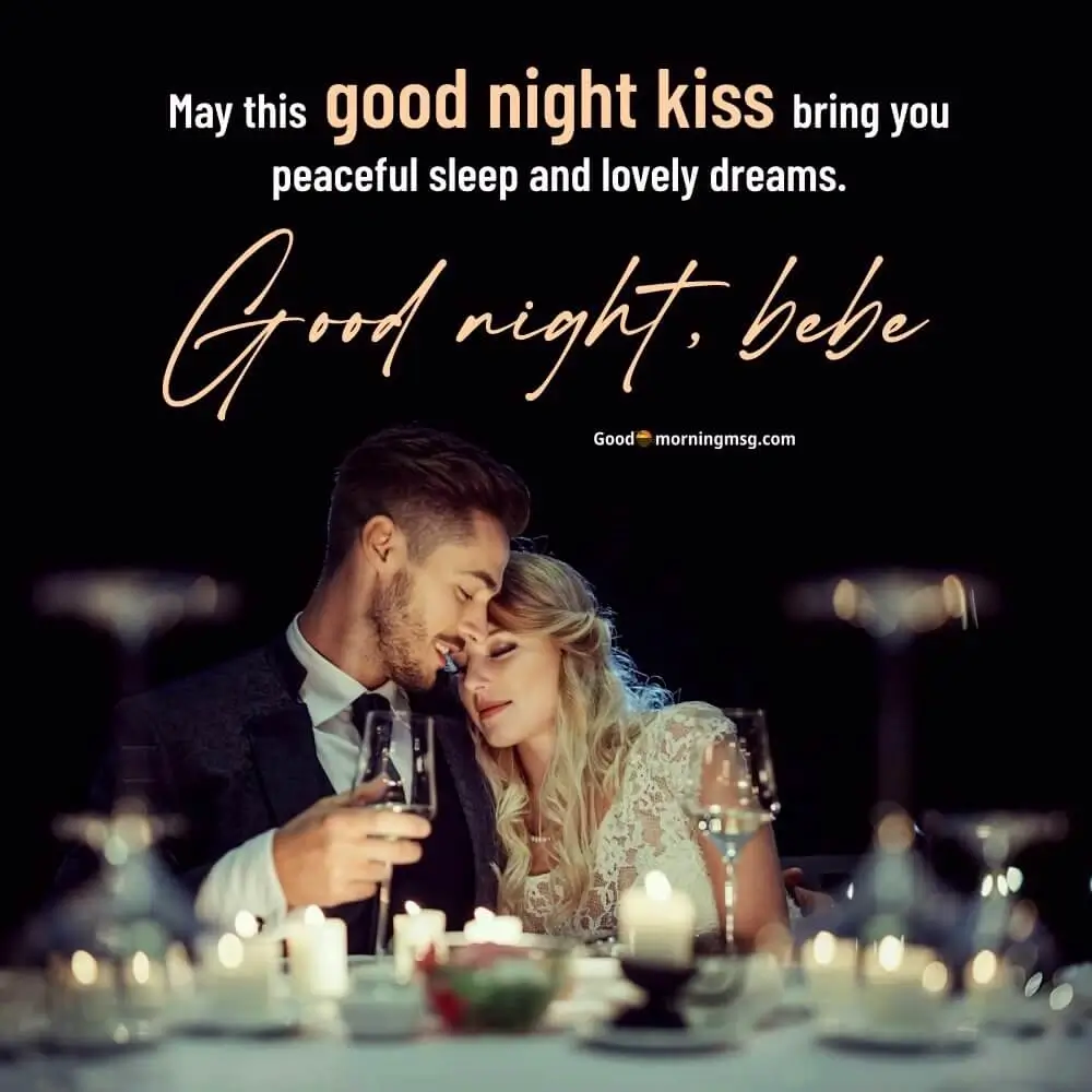 Good Night Couple Kiss