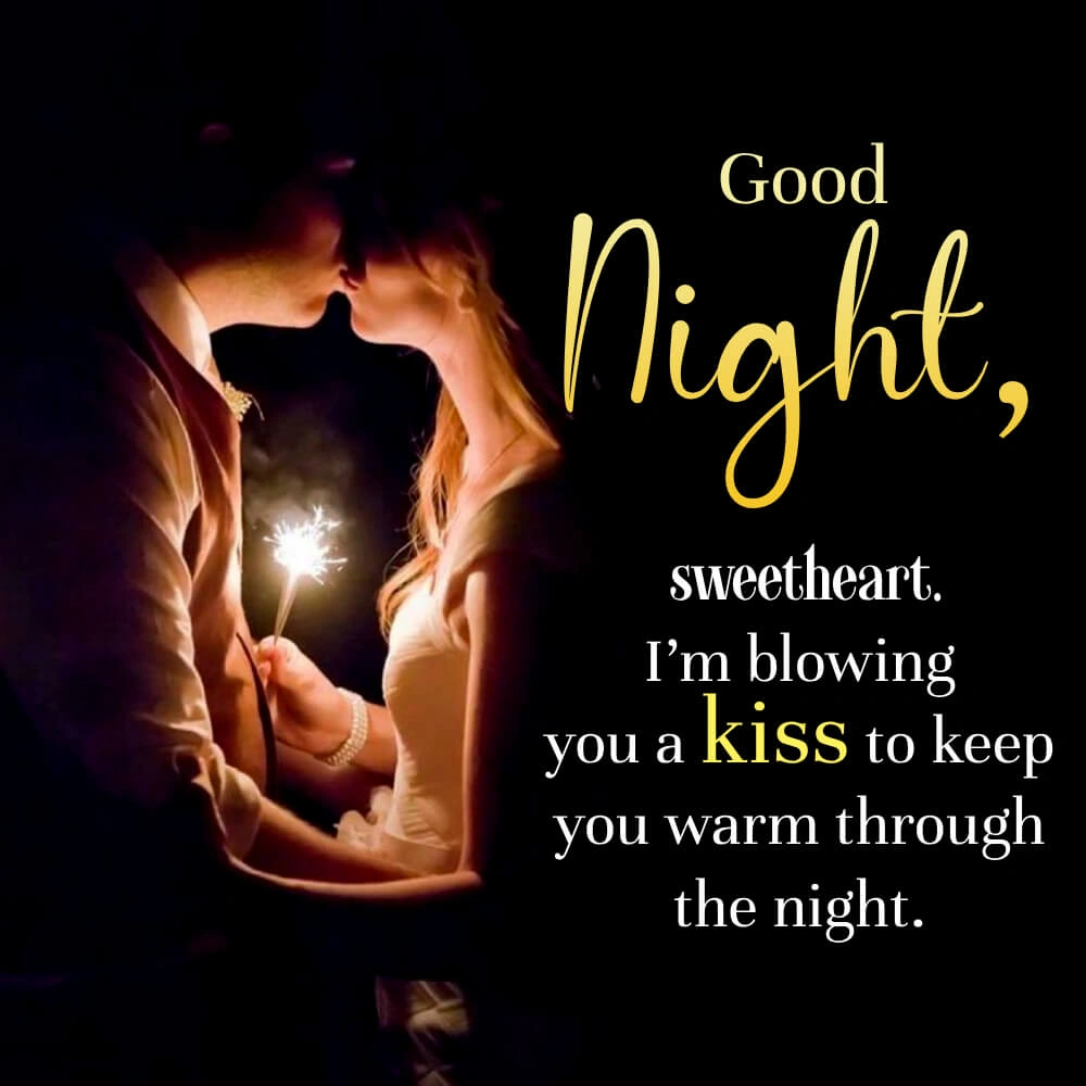 Romantic Good Night Hug And Kiss