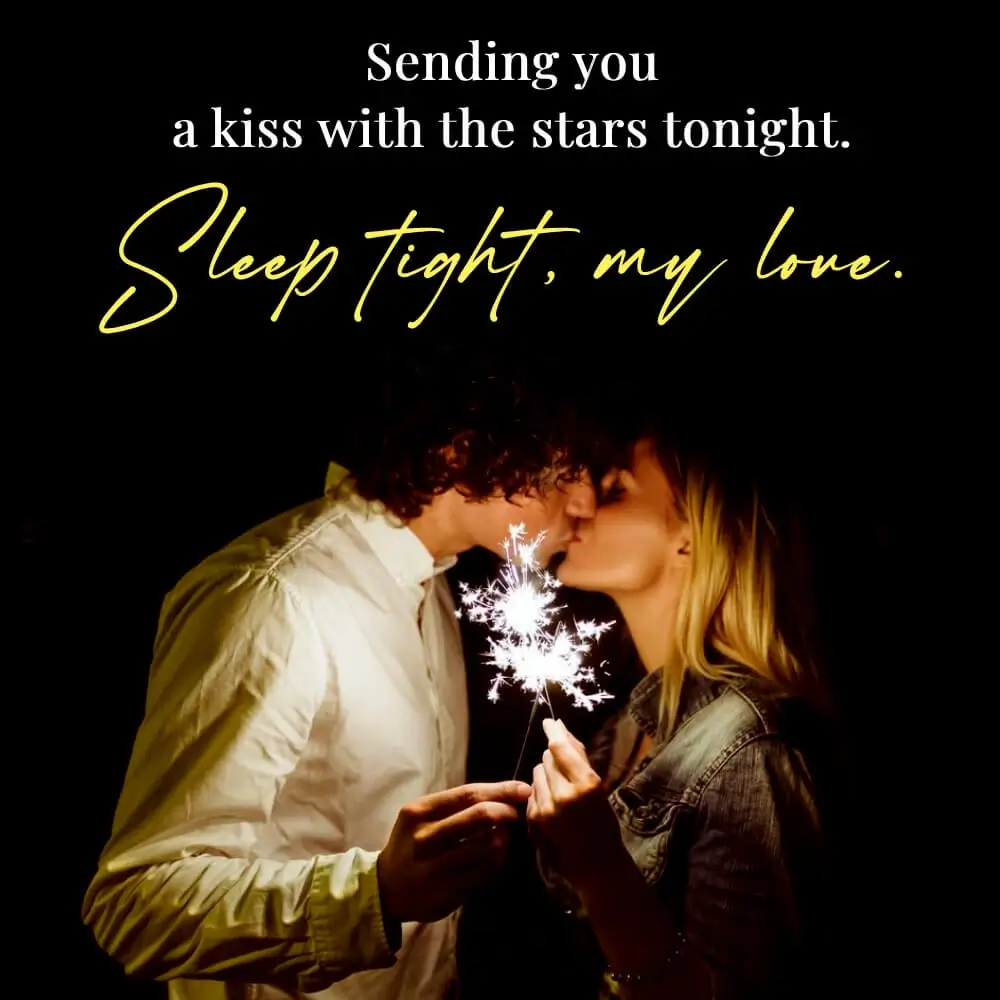 Romantic Good Night Kiss To Wife