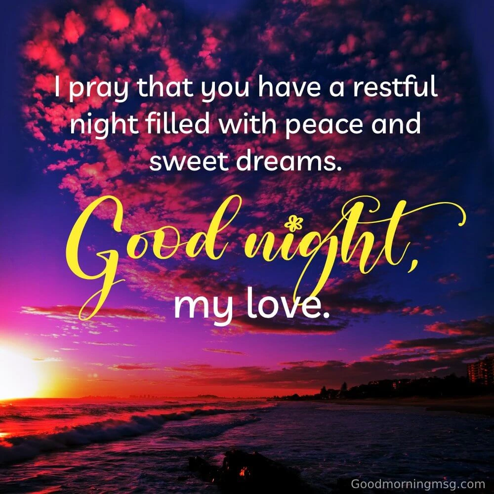 Romantic Good Night Prayer Message For My Wife I Blessingsimages