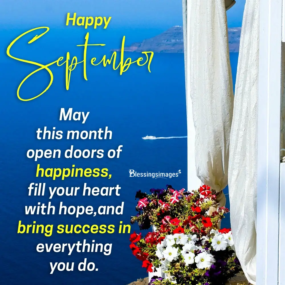Happy New Month Message For September