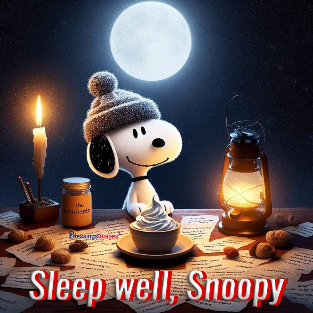Good Night Images Snoopy Themed For Peaceful Bedtime Wishes