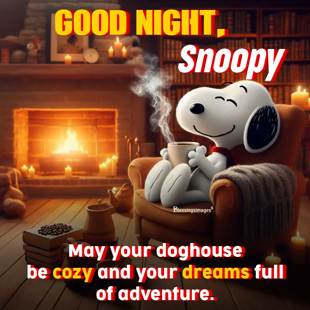 Cute Snoopy Good Night Message For Relaxing Bedtime Moments